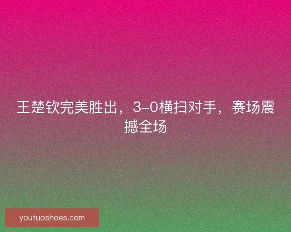 王楚钦完美胜出，3-0横扫对手，赛场震撼全场