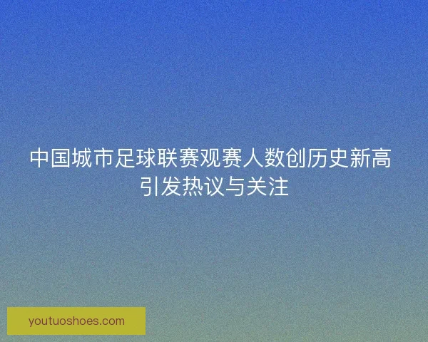 中国城市足球联赛观赛人数创历史新高 引发热议与关注